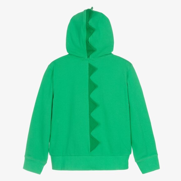 Stella McCartney Kids Teen Boys Green Zip-Up Top - Picture 9 of 9